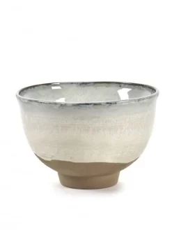 Serax Merci Meal X3 Kom No 2 Large ø 15 Cm Aardewerk Gebroken Wit/bruin