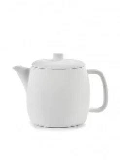 Serax Passe-Partout Theepot Met Infuser ø 12 Cm H 13,3 Cm Porselein Wit Mat