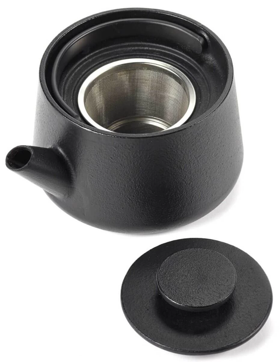 Serax INKU By Sergio Herman Theepot 600 Ml Gietijzer Zwart 2 Serax INKU By Sergio Herman Theepot 600 Ml Gietijzer Zwart - Afbeelding 2